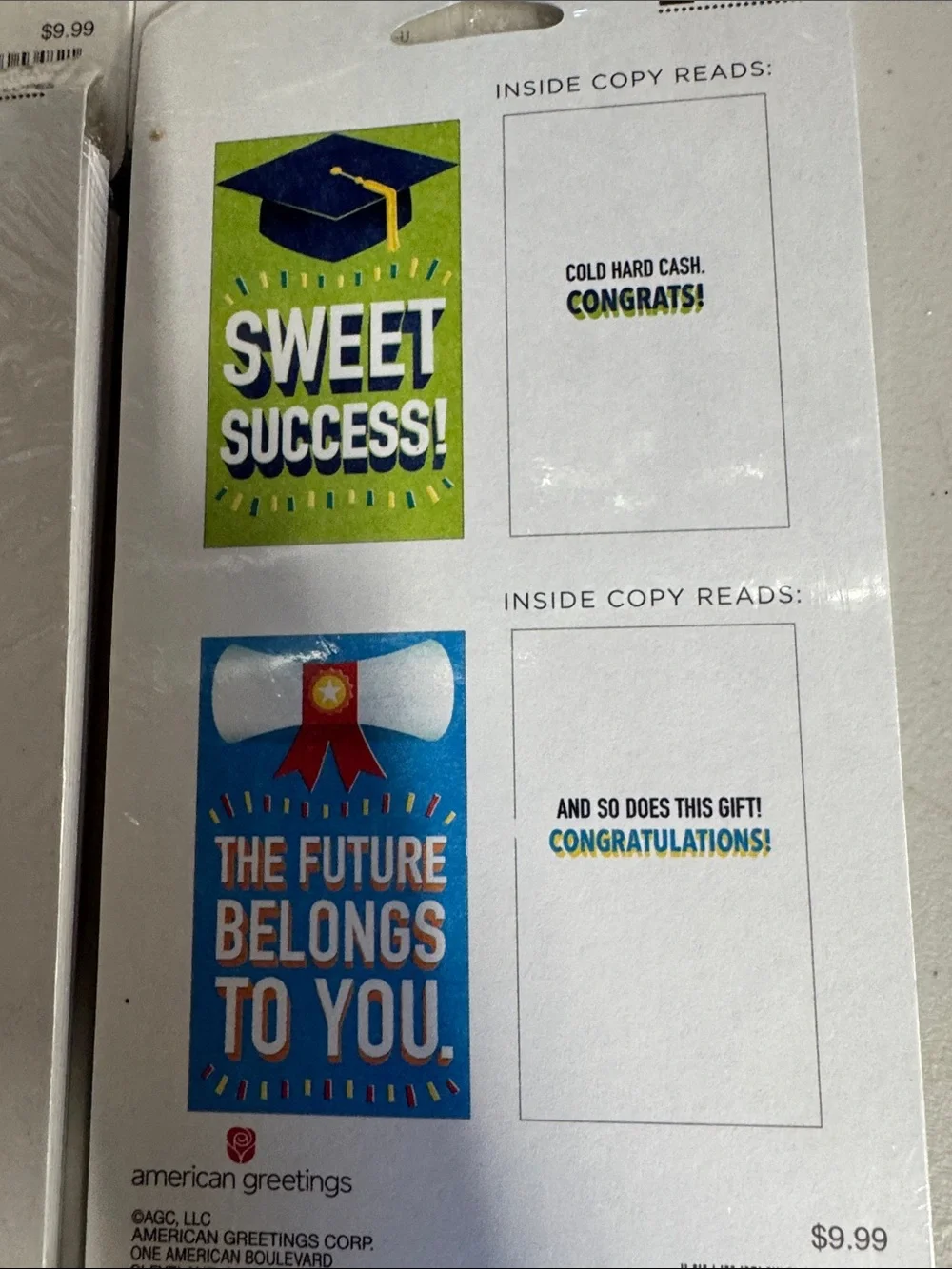 Graduation Card Pack - Green, Blue, White & Teal Assortment